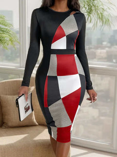 Long sleeve midi dress