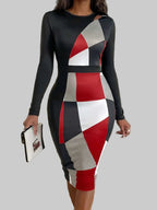 Long sleeve midi dress