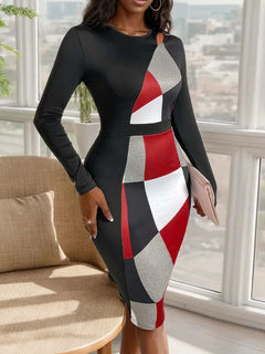 Long sleeve midi dress