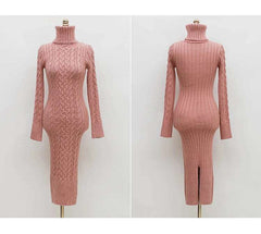 Sexy Slim Turtleneck Sweater Dress