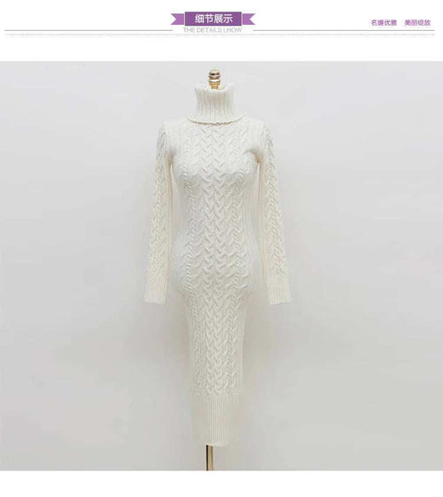Sexy Slim Turtleneck Sweater Dress