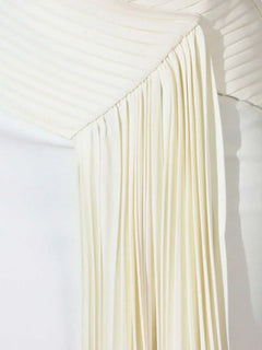 Single Shoulder Pleated Dress