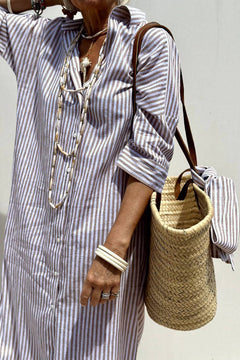 Quarter sleeve midi dress