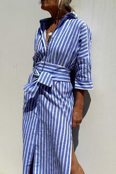 Quarter sleeve midi dress