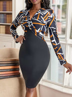 Long sleeve mini dress
