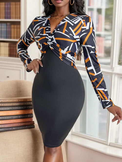 Long sleeve mini dress