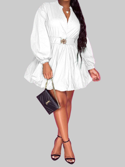 Balloon Sleeves - Chic Dress | Bold Style for Every Occasion - Jsandiclothing.com