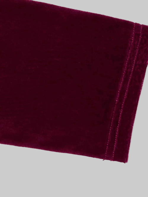 Velvet Dress Slit Round Neck Long Sleeve with Side Tie Detail| JSandi - Jsandiclothing.com