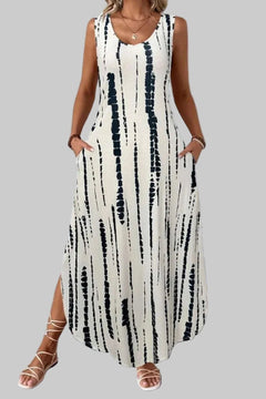 Sleeveless Dress with Pockets & Scoop Neck - Casual, Chic & Comfortable - Jsandiclothing.com