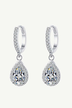 Moissanite Teardrop Earrings - Jsandiclothing.com