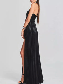 Split Sweetheart Neck Tube Maxi Dress| Formal Chic, Women - Jsandiclothing.com
