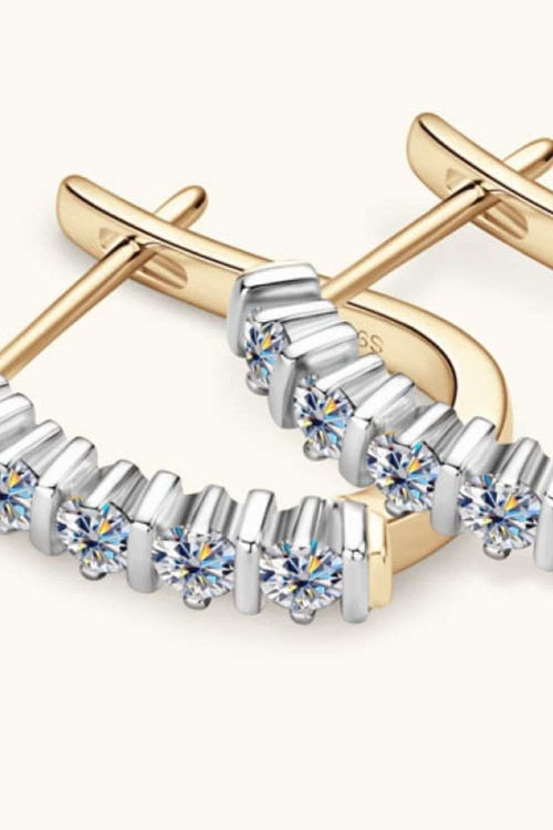 Moissanite 925 Sterling Silver Earrings - Jsandiclothing.com