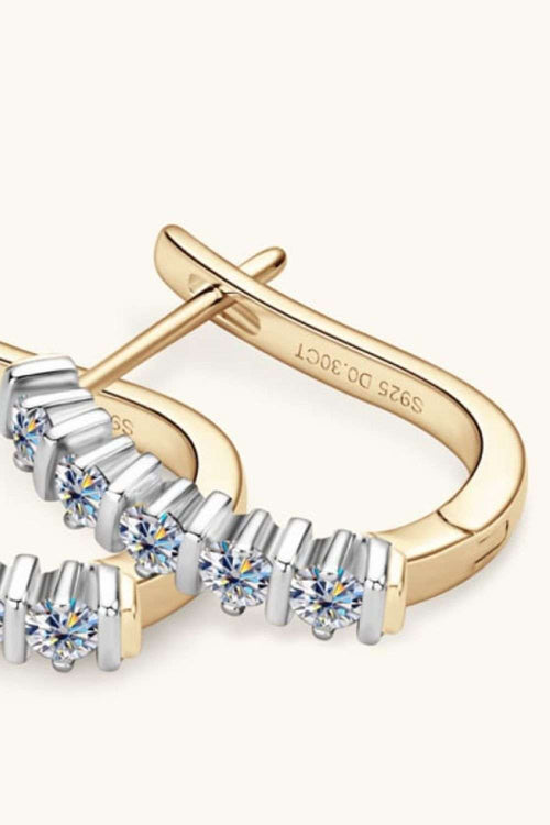 Moissanite 925 Sterling Silver Earrings - Jsandiclothing.com