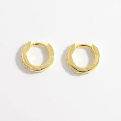 Silver Earrings with Inlaid Zircon, Elegant, and Sparkle with Style - Jsandiclothing.com