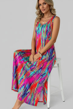 Sleeveless Dress with Pockets & Scoop Neck - Casual, Chic & Comfortable - Jsandiclothing.com