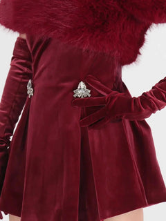 Fuzzy Off Shoulder Mini Dress Cozy & Chic Style| JSandiclothing - Jsandiclothing.com