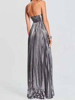 Split Sweetheart Neck Tube Maxi Dress| Formal Chic, Women - Jsandiclothing.com