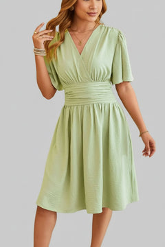 Midi Dress |Short sleeve - Elegant Chic & Stylish for Any Occasion - Jsandiclothing.com