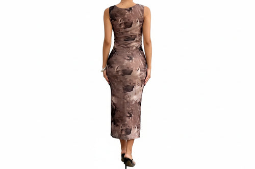 Sleeveless Bodycon Midi Dress - Jsandiclothing.com
