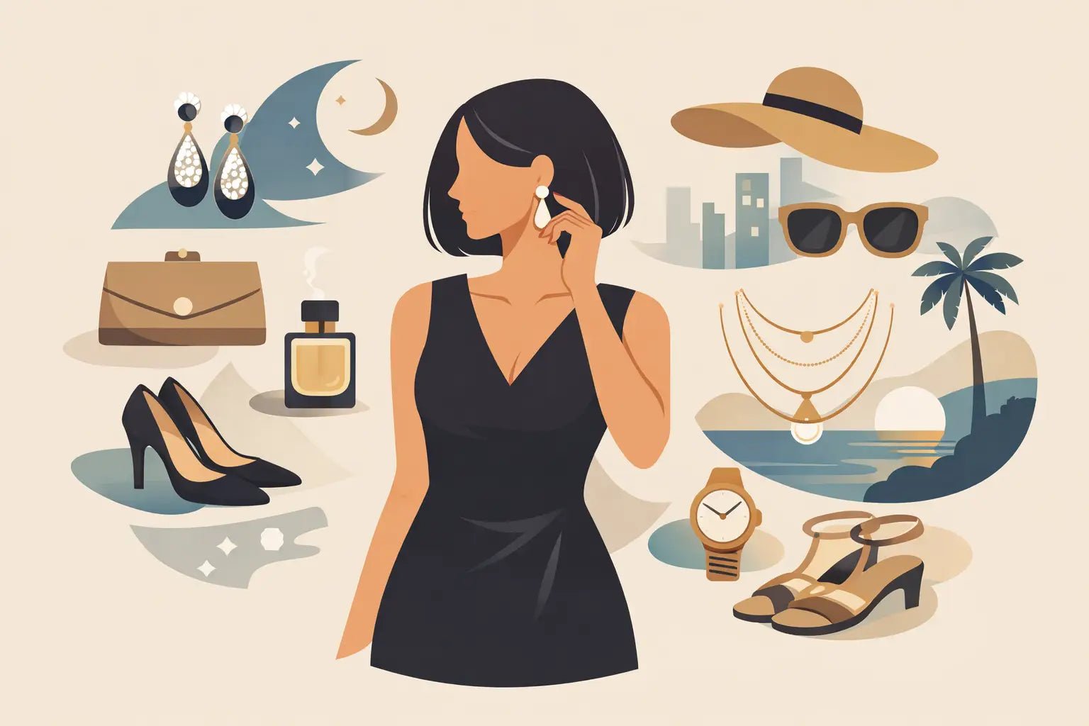 How to Accessorize a Black Dress for Every Plan