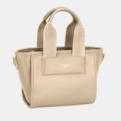 David Jones small handbag with embossed pattern handles.