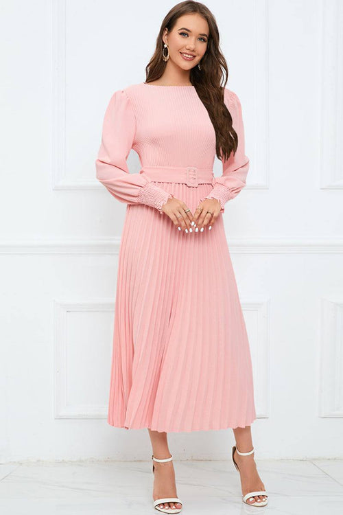  Pleated midi dress