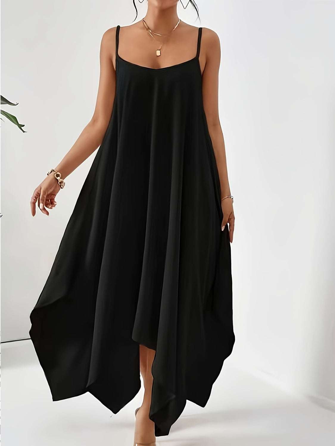 Scoop Neck Midi Cami Dress – Jsandiclothing.com