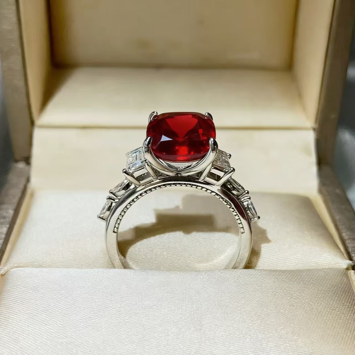 5 Carat Moissanite 925 Sterling Silver Ring - Jsandiclothing.com