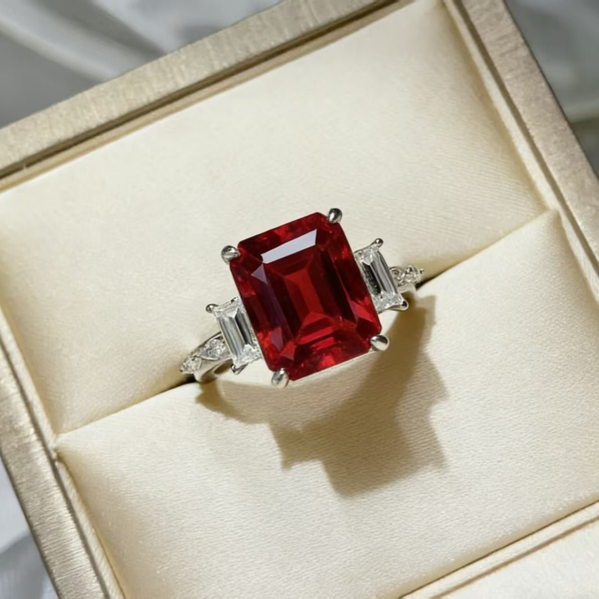 5 Carat Moissanite 925 Sterling Silver Ring - Jsandiclothing.com