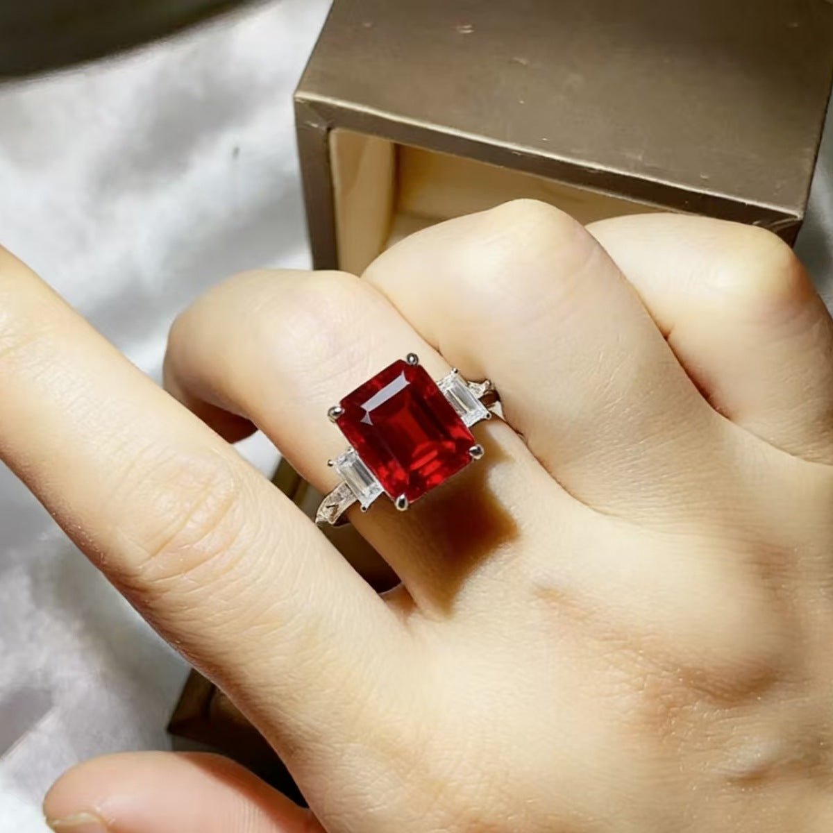 5 Carat Moissanite 925 Sterling Silver Ring - Jsandiclothing.com