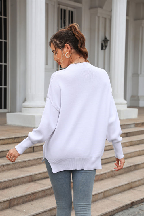 Long sleeve sweater round neck