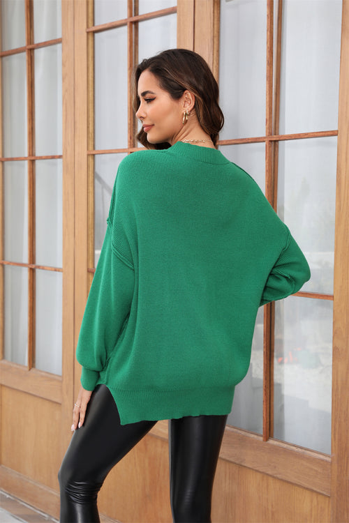 Long sleeve sweater round neck