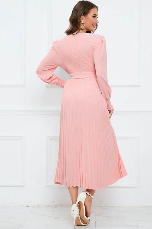  Pleated midi dress