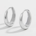 925 Sterling Silver Huggie Earrings