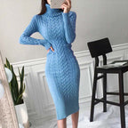 Sexy Slim Turtleneck Sweater Dress