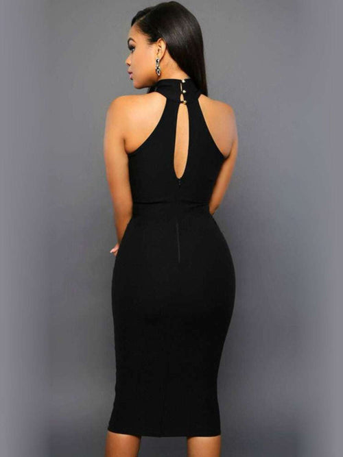 Grecian Neck Dress Cutout Style: Sophisticated and Stunning Look