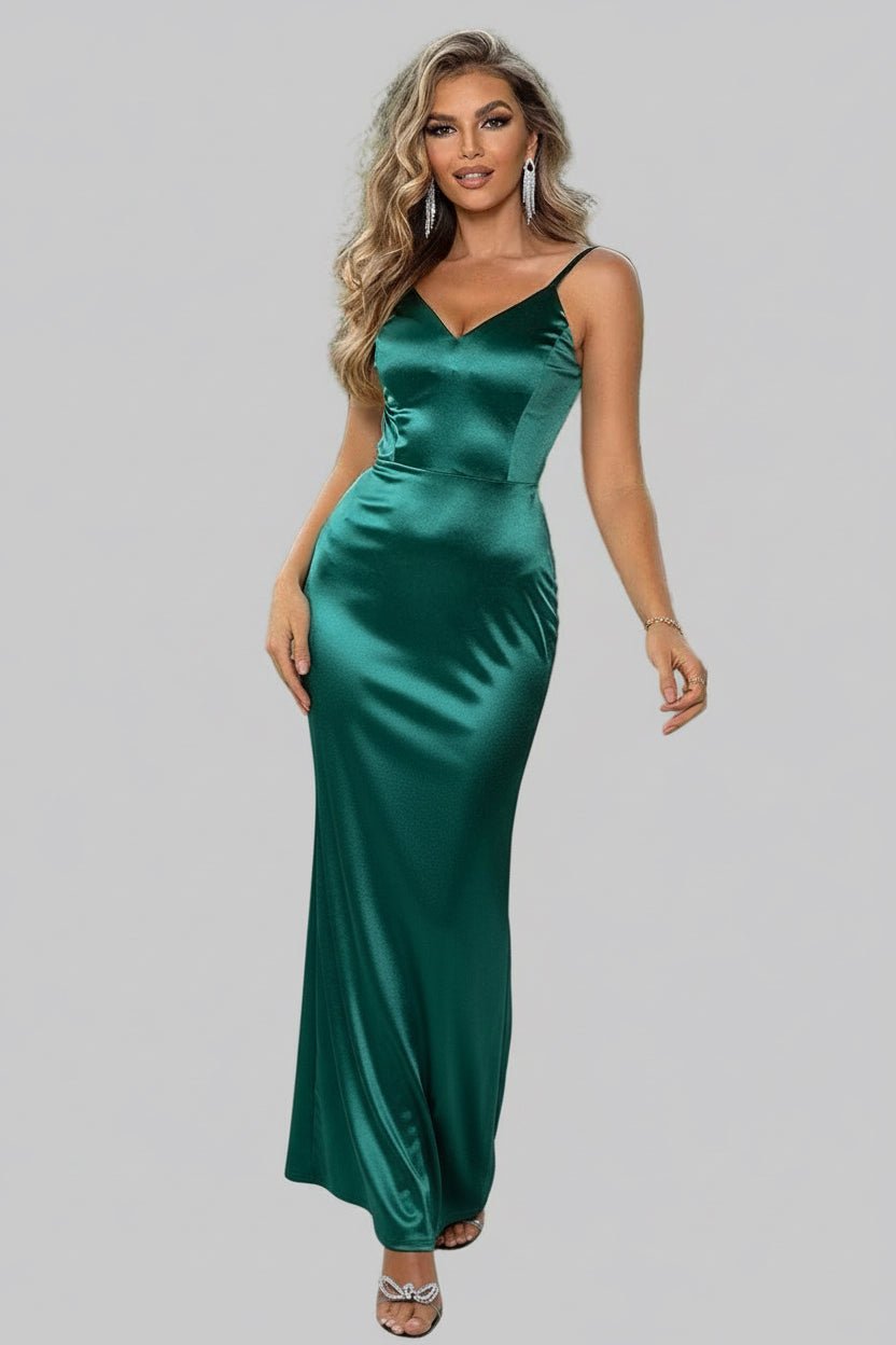 Backless Maxi Dress| Strappy| Elegant Perfect for Evening and Style - Jsandiclothing.com