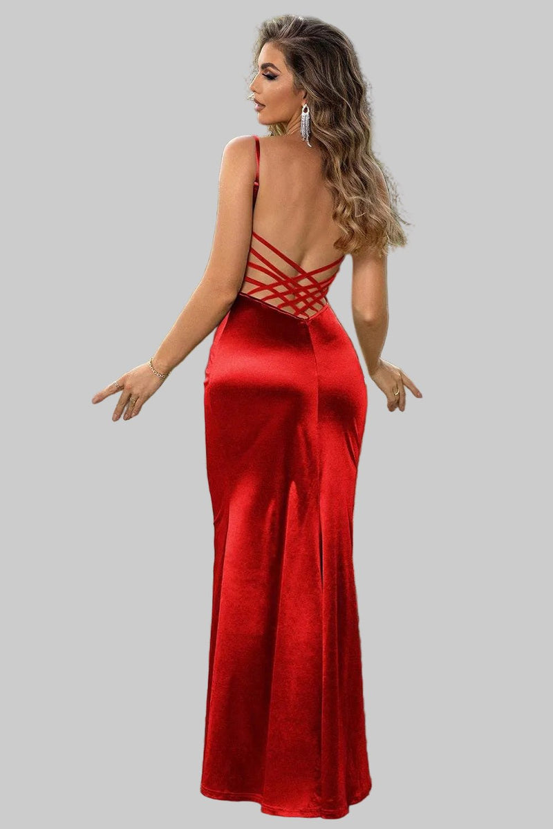 Backless Maxi Dress|Strappy|Elegant Perfect for Evening amd Style ...