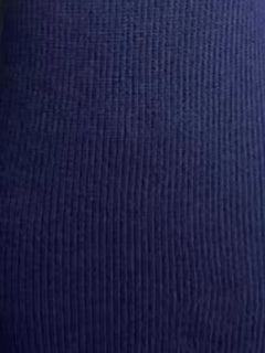 Full size ribbed knit fabric texture in navy blue for plus size bodycon sweater dress