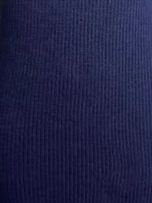 Full size ribbed knit fabric texture in navy blue for plus size bodycon sweater dress