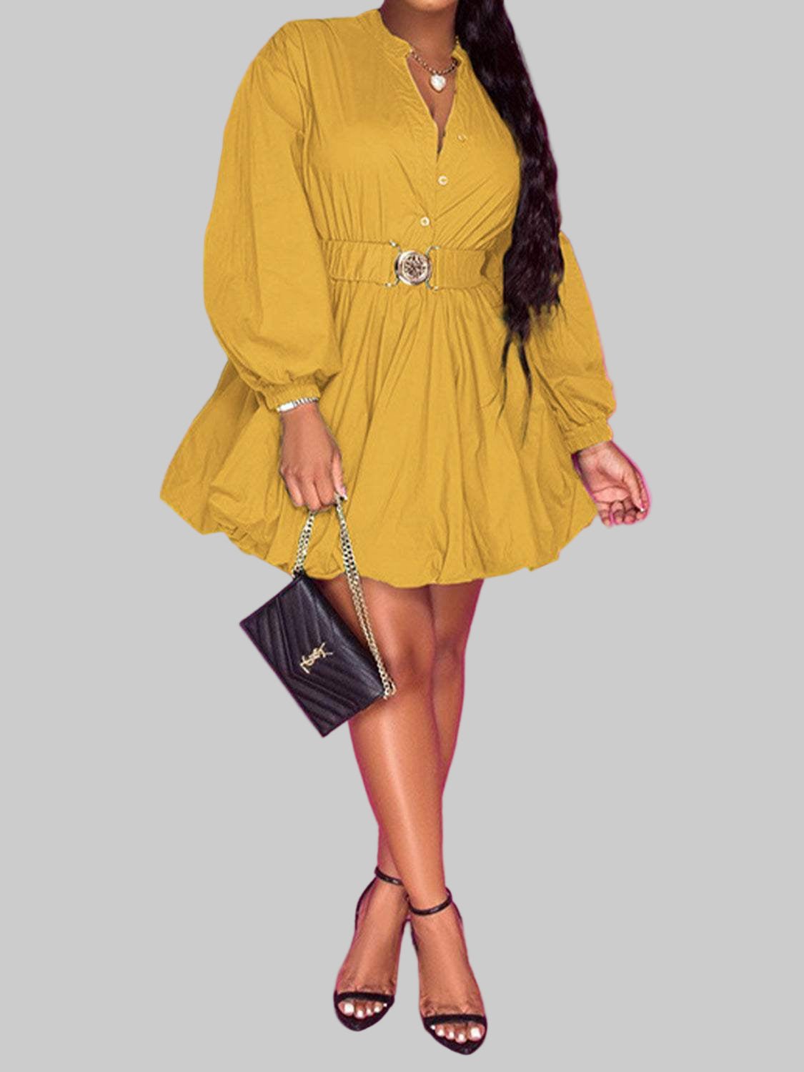 Balloon Sleeves - Chic Dress | Bold Style for Every Occasion - Jsandiclothing.com