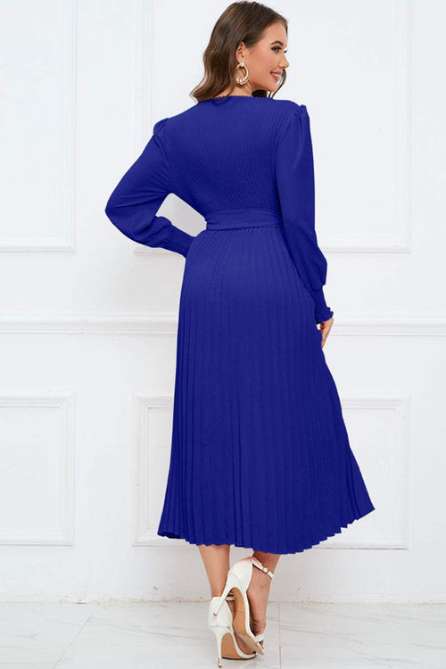  Pleated midi dress