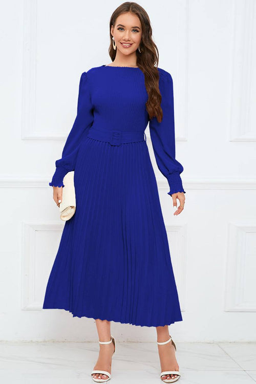  Pleated midi dress