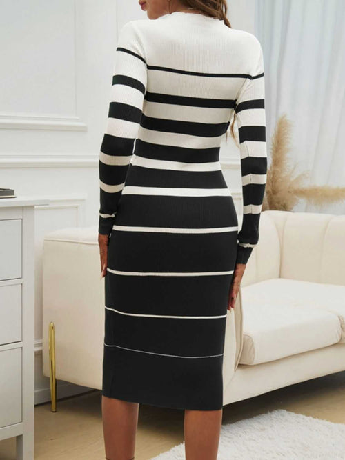   Long Sleeve Midi Dress