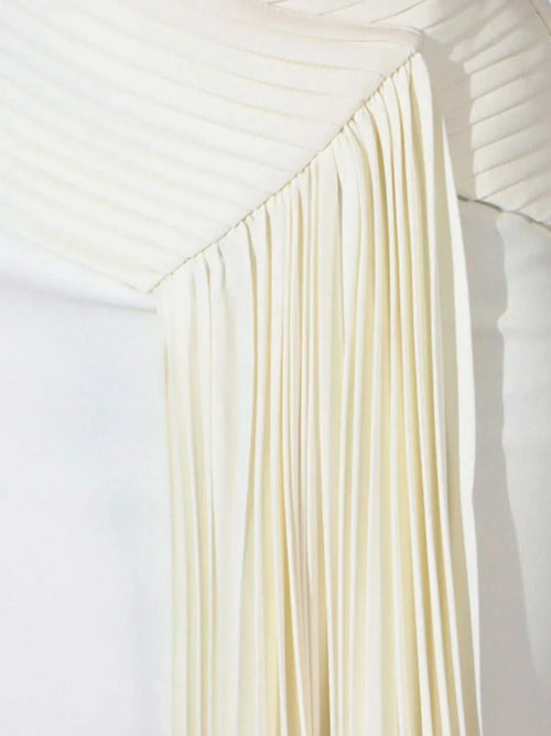 Single Shoulder Pleated Dress