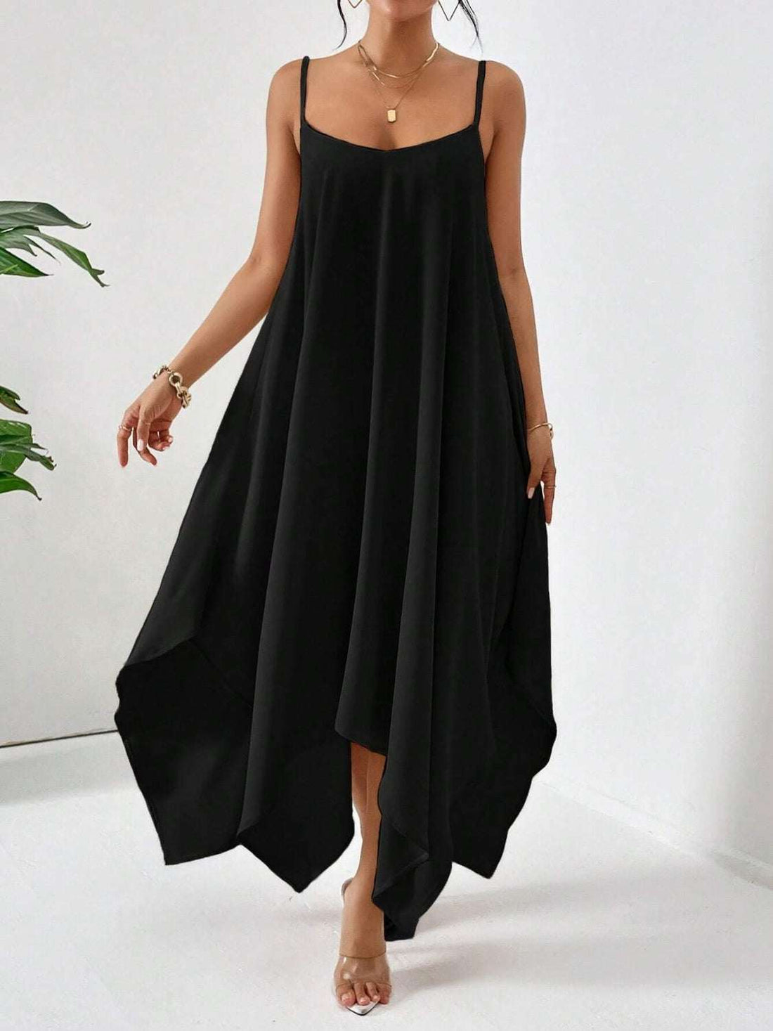 Cami Dress - Scoop Neck Midi Style | Effortless Chic for Every Look - Jsandiclothing.com