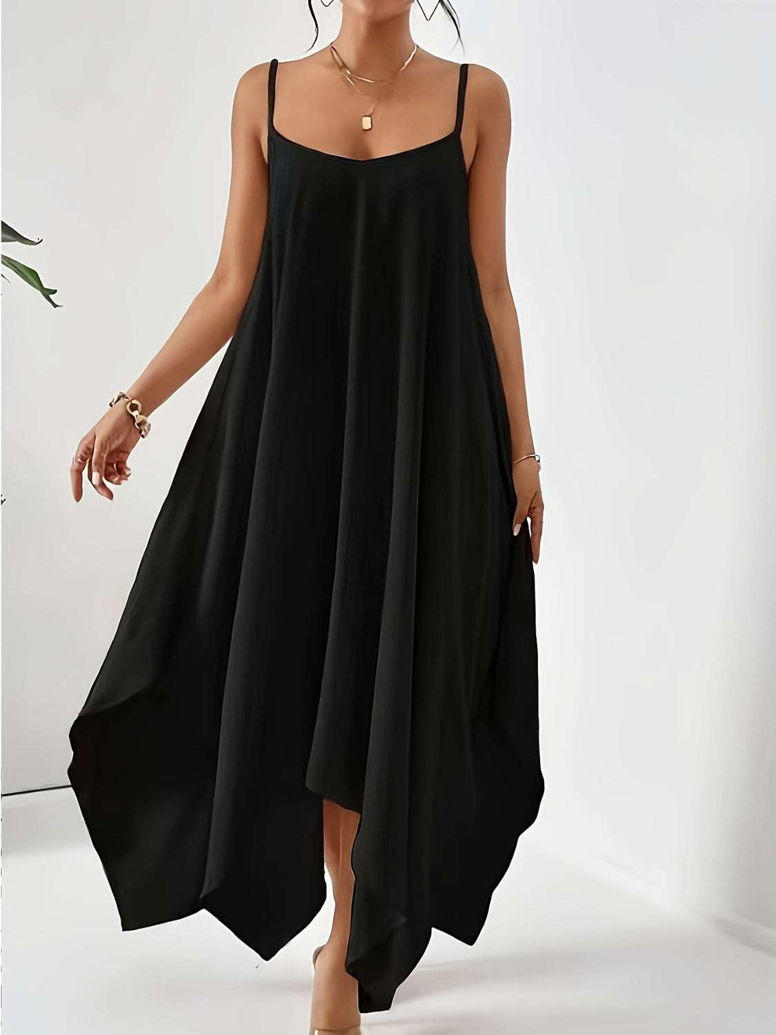 Cami Dress - Scoop Neck Midi Style | Effortless Chic for Every Look - Jsandiclothing.com