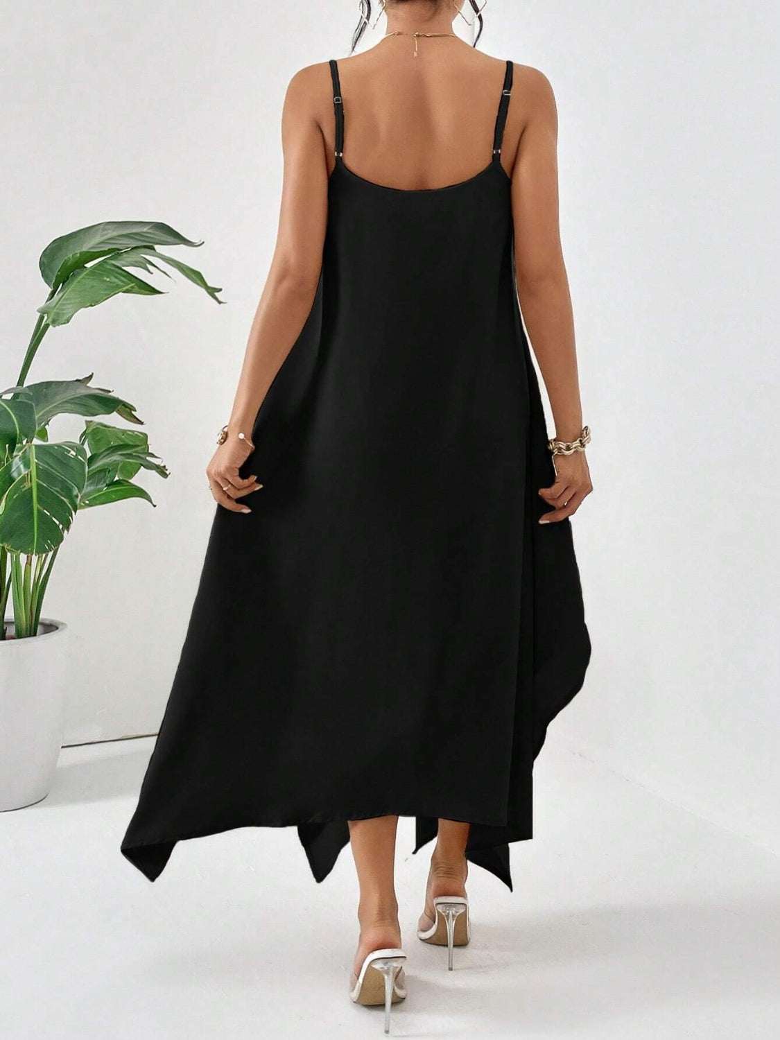 Cami Dress - Scoop Neck Midi Style | Effortless Chic for Every Look - Jsandiclothing.com