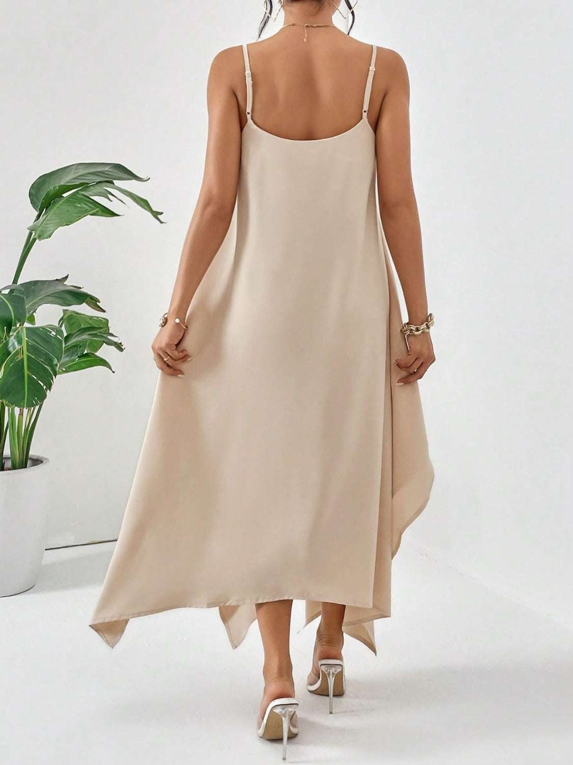 Cami Dress - Scoop Neck Midi Style | Effortless Chic for Every Look - Jsandiclothing.com