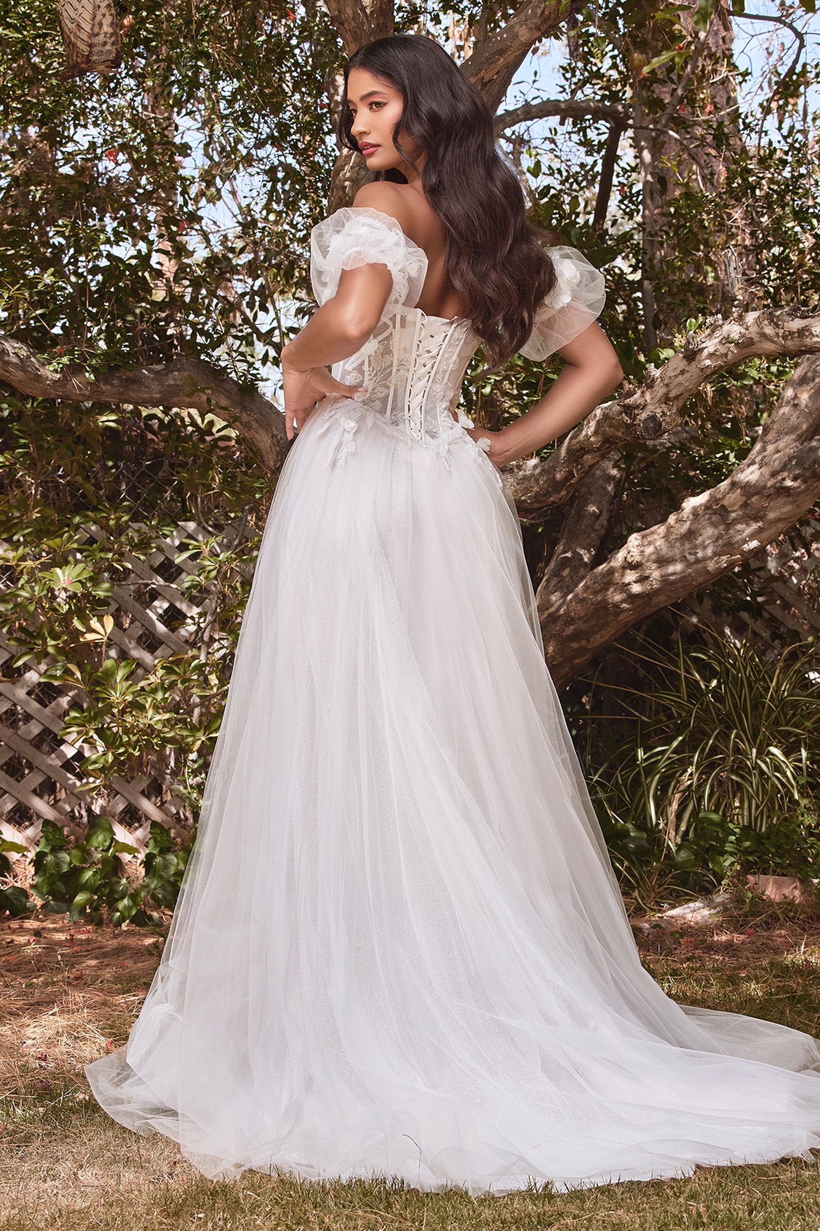 Strapless Floral Ball Gown Bridal/JSandiclothing